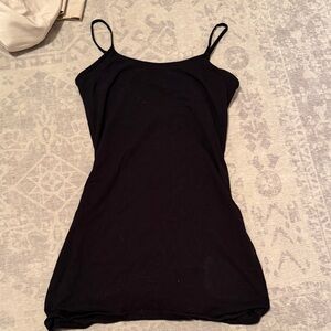 Elegant Black Women's Spaghetti Strap dress
